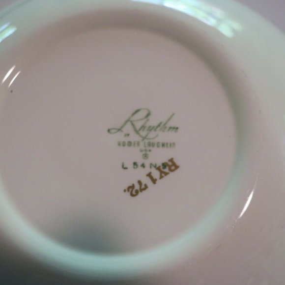 Homer Laughlin Rhythm Capri Serving Bowl & Platter VT Mid-Century - Picture 3 of 5